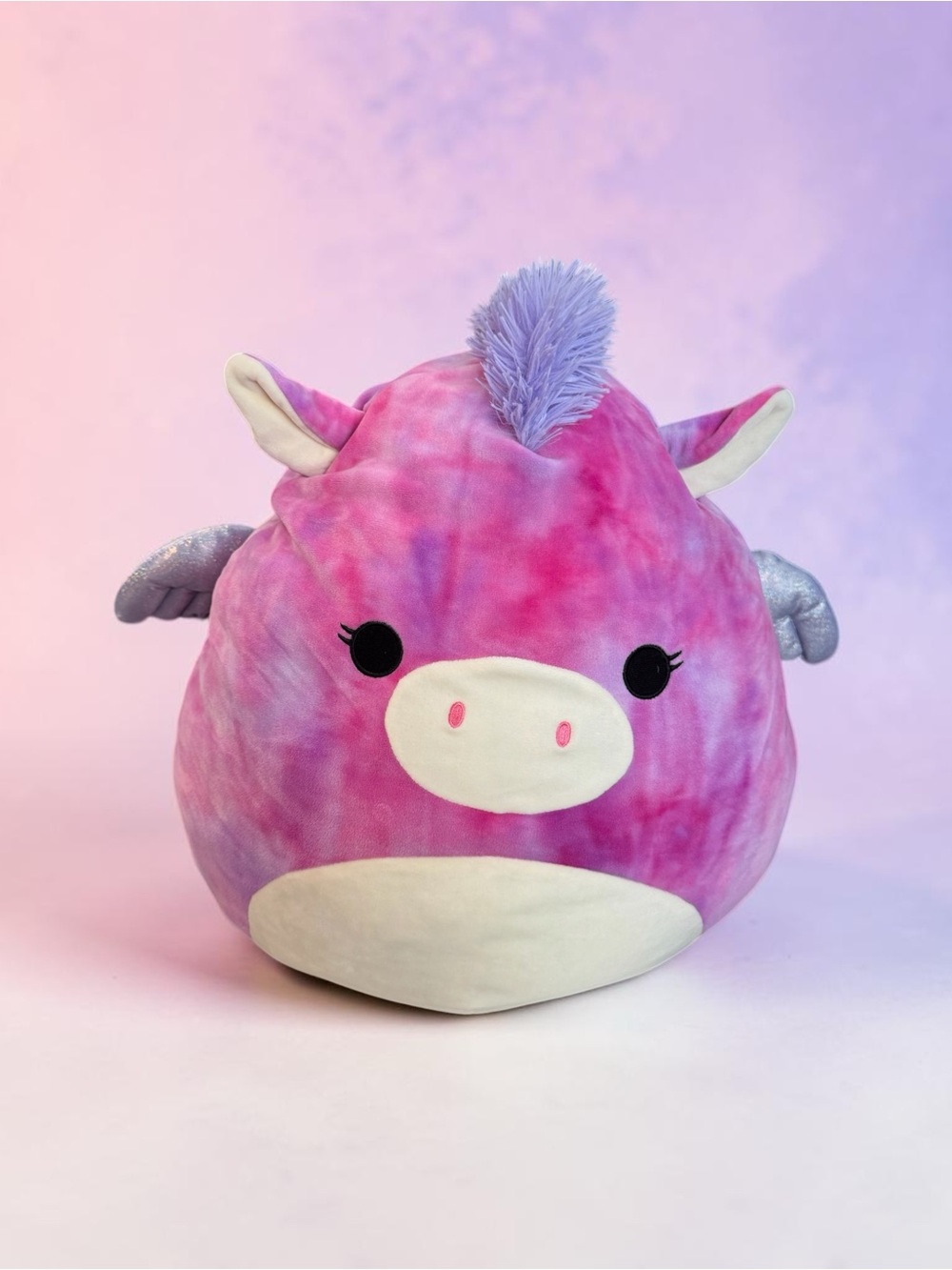 Squishmallows Pink Purple Unicorn Plush Kellytoy 2018 Style 842 Large